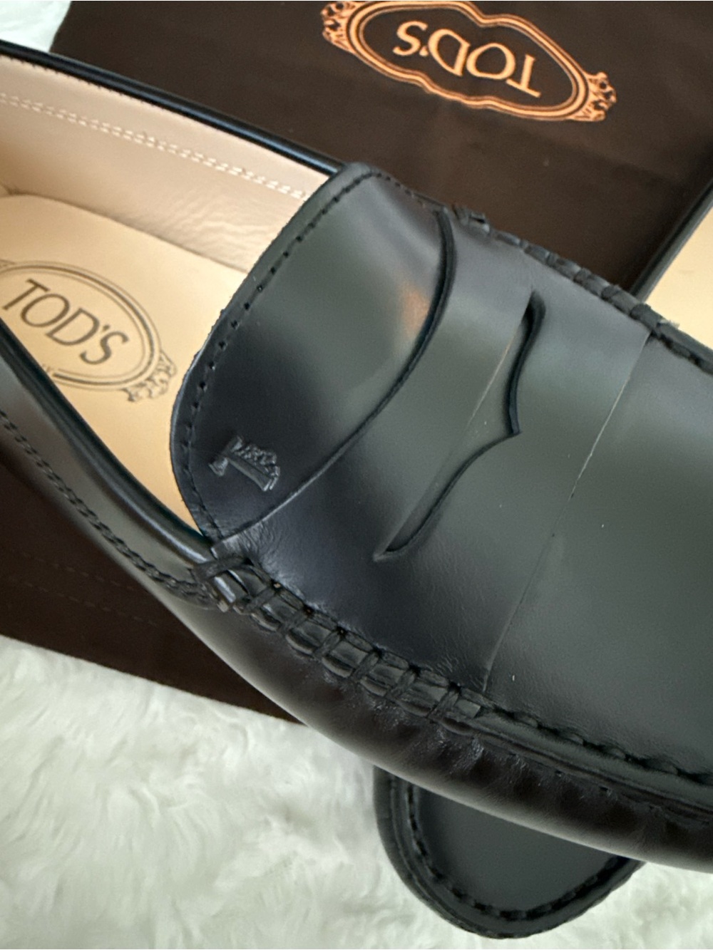 NEW Tod's Gommini Leather Driver Penny Loafers Moccasins - Picture 9 of 15